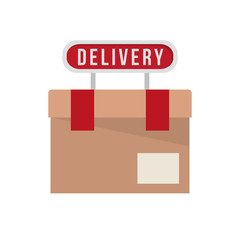 Package icon. Delivery storage shipping and logistic theme. Colorful design. Vector illustration