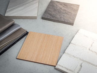 samples of material concept interior design