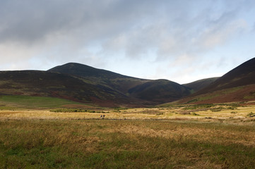 Scenic Landscape in Highlands of Scotland