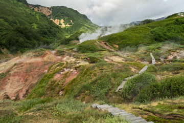 Famous Valley of Geysers.