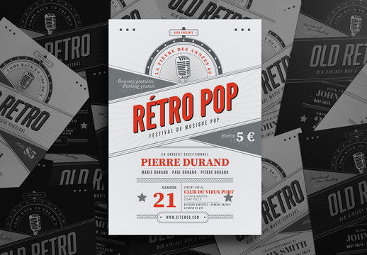 Flyer Musique r&eacute;tro
