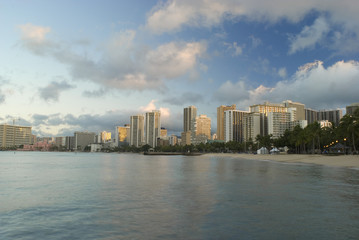 Obraz premium Waikiki beach view