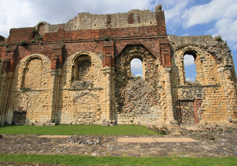 Fototapeta na wymiar ancient ruins of Canterbury abbey, England