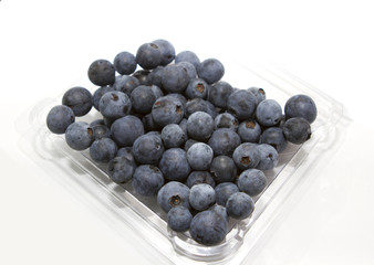 Sweet Blueberry berry closeup isolated on white background