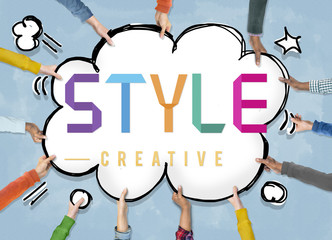 Style Design Elegant Character Hipster Vogue Concept
