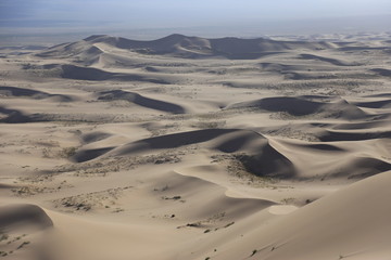 and dunes in Gobi desert. South of Mongolia