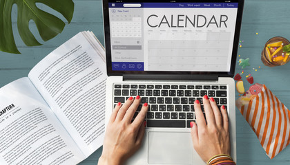 Fototapeta na wymiar Calendar Date Organizer Planner Concept