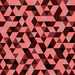 Seamless Red Pattern of geometric shapes