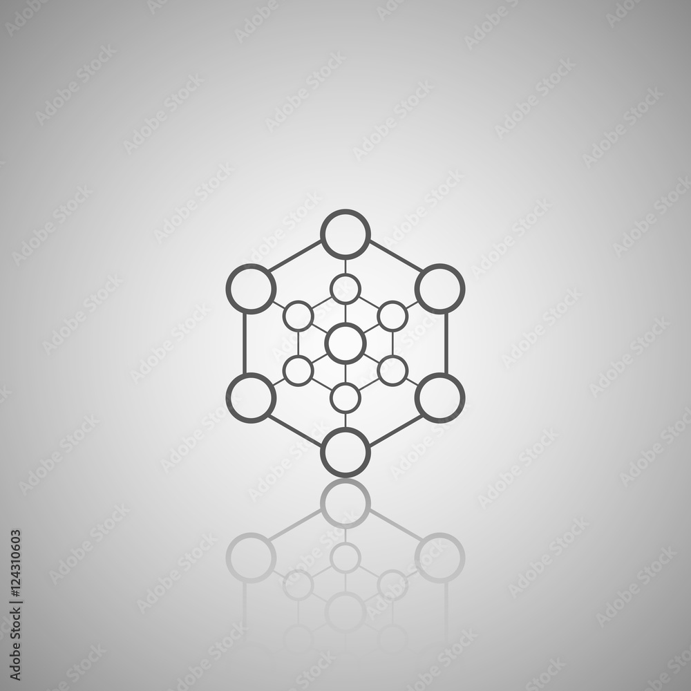 Poster abstract technology element. communication element. science. hexagon element.