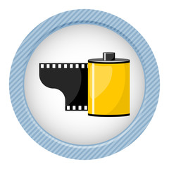 Camera film roll, vector illustration