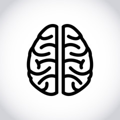 brain icon stock vector illustration flat design