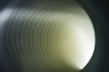 Light shining through a tube or duct