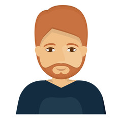 Man cartoon icon. Avatar people person and human theme. Colorful design. Vector illustration