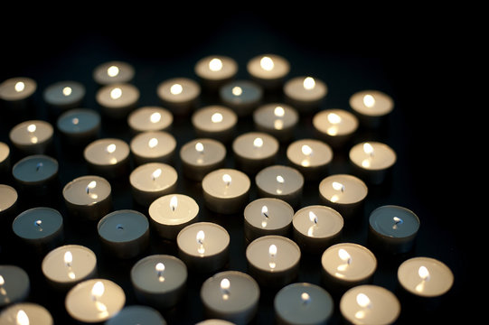 Joyful Christmas candles