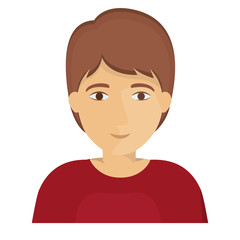 Man cartoon icon. Avatar people person and human theme. Colorful design. Vector illustration