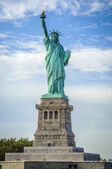 Fototapeta premium Statue of Liberty on Liberty Island on a sunny day, New York City, USA