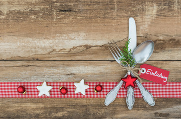 Weihnachten Fest Feier Essen Einladung