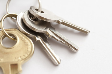 Bunch of luggage lock keys