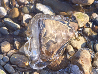 Ice natural sculpture