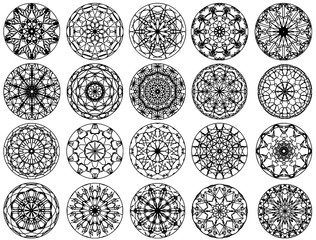 black circle ornament design