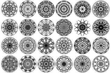 black circle ornament design