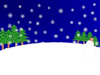 冬　雪　風景