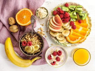 healthy breakfast ingredients