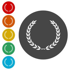 Laurel Wreath. Vector icon 