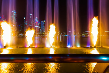 Laser show in Singapore
