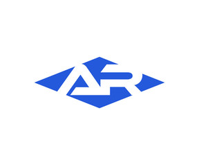 Simple Vector Modern Initial Letters Logo Croped in Diamond shape ar