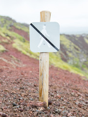 Forbidden to walk over here - Iceland