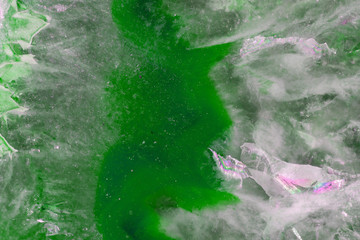 Close-up of a colorful stone