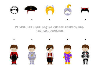 Halloween logic task for kids