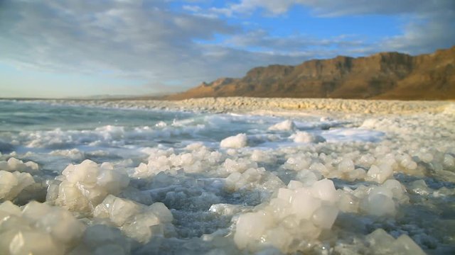 Dead Sea coastline
