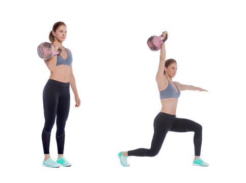 Kettlebell Lunge Press