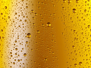 Misted glass of beer.