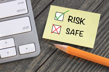 choice of risk versus safe decision