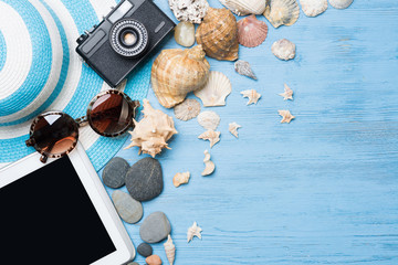 Summer objects for vacation