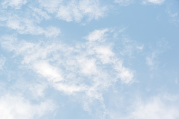 Beautiful clear blue sky with clouds