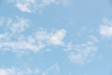 Beautiful clear blue sky with clouds