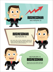 Businessman cartoon character