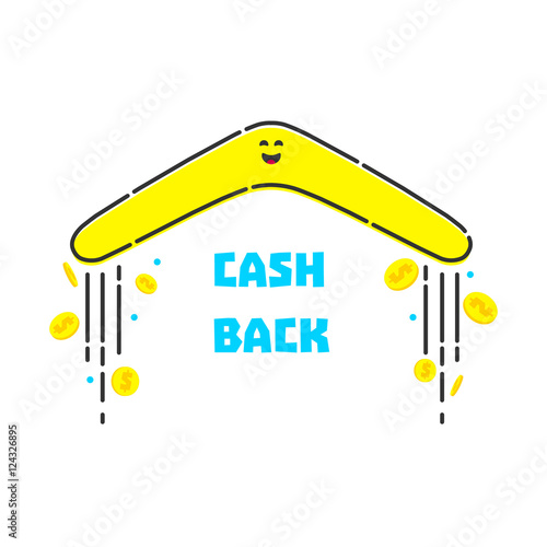 cash-back-reward-concept-turning-back-boomerang-with-gold-dollar