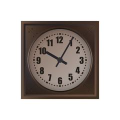 Wall Clock isolated on white background. Vector