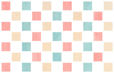 Watercolor geometrical pattern.