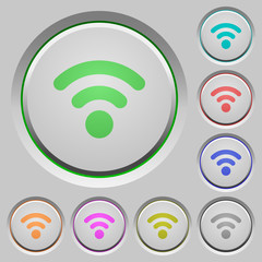 Radio signal push buttons