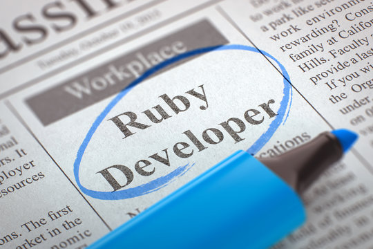 We are Hiring Ruby Developer. 3D.