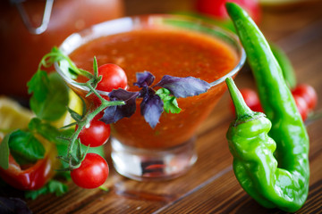 Adjika sauces from fresh vegetables