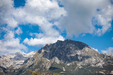 view of dolomites mountain landscape