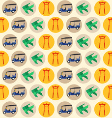 Songkran Festival : Thai Water Festival Elements : Vector Illustration 