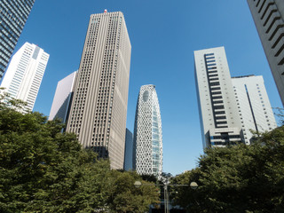 西新宿の高層ビル群 